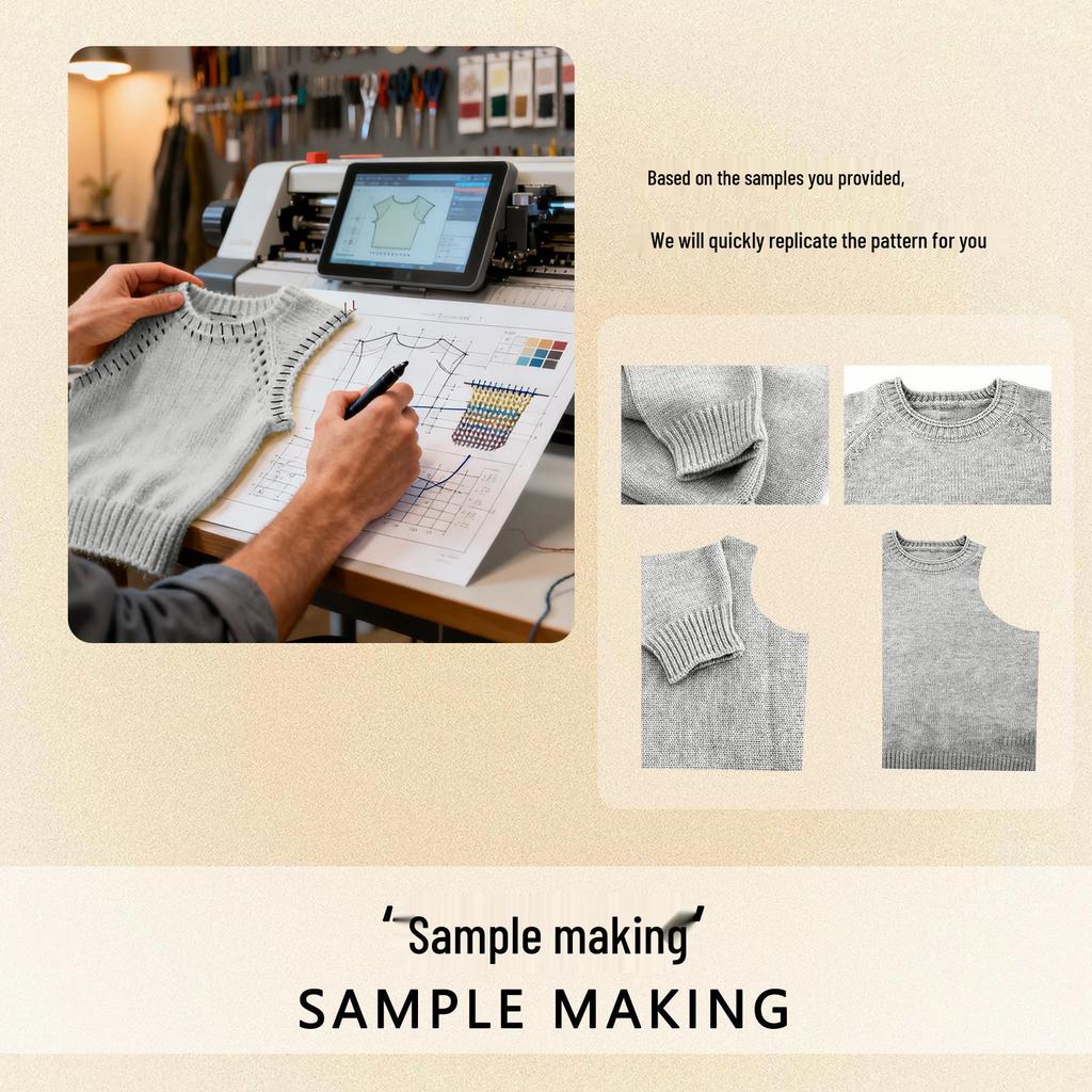 Stripet mohairstrikket genser: Damelengde Løs passform med rippede detaljer
