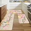 1Pcs Anti Fatigue Kitchen Rugs,  egg and rabbit Print Waterproof Non-Slip Thick Cushioned Kitchen Mat Heavy Duty Comfort Standing Mat for Kitchen