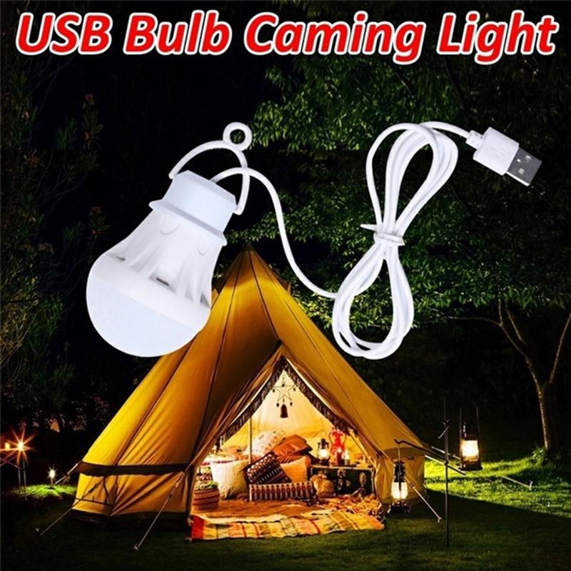 1 x USB Bulb Light For Reading,Night Riding, Camping, Fishing,Tent Light