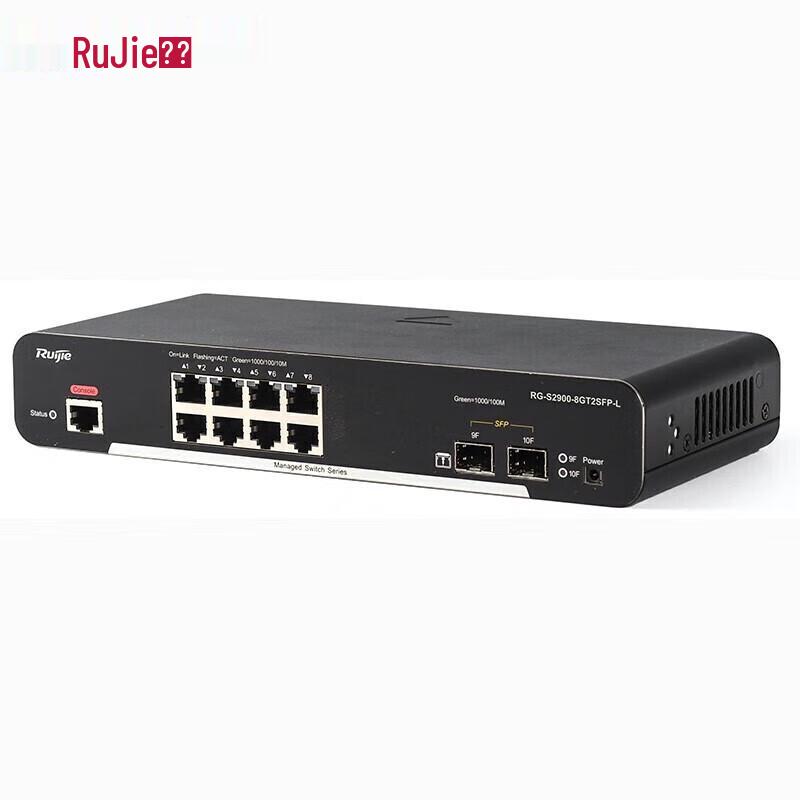 

Ruijie RG-S2900-8GT2SFP-L 8-Port Gigabit Managed Access Switch