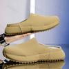 Fashion 2025 Spring Concise Design Fashion Trend Casual Half Slippers for Men Soft Soled Comfortable Slip on Beach Mules Chunky Draggers