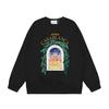 Außenhandel grenzüberschreitend grünes Blatt Schloss Fantasie Tür Casa Brief Logo Druck personalisiert Paar Herren und Damen Langarm Baumwollpullover