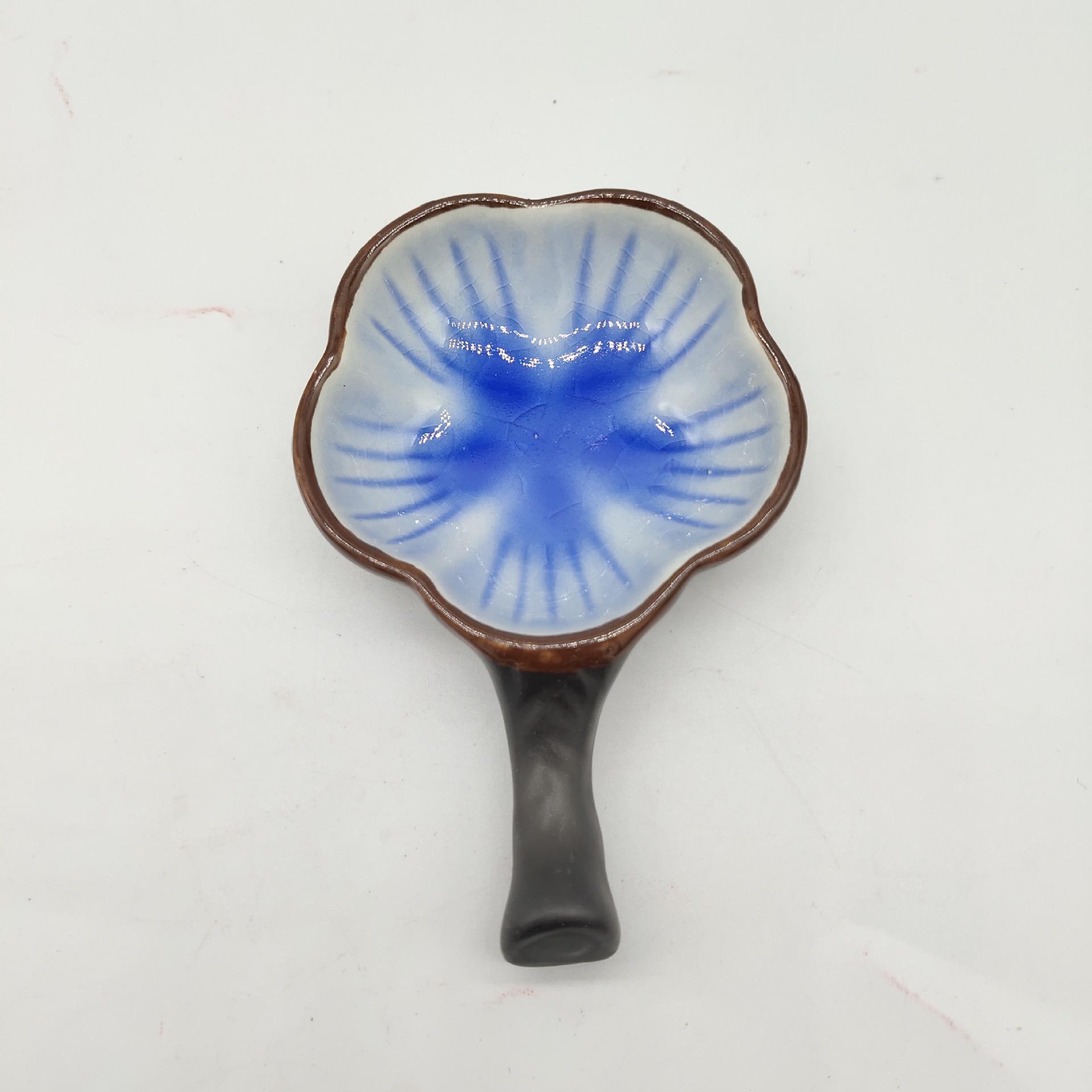 Multifunctional Ceramic Inkstone Palette and Brush Rest for Chinese Calligraphy and Painting