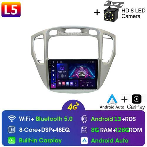 Fortress For Toyota Highlander 1 XU20 2001-2007 Multimedia Video Player Navigation Stereo 2 Din DVD Head Unit Android Car Radio
