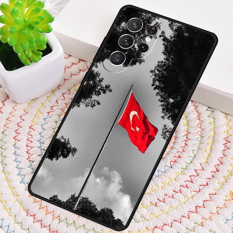 Flag Turkey Istanbul Antalya Mustafa Wolf Phone Case for Samsung Galaxy Note 10 Pro S26 Ultra S23 S24 FE S25 S21 S22 PLUS Cover