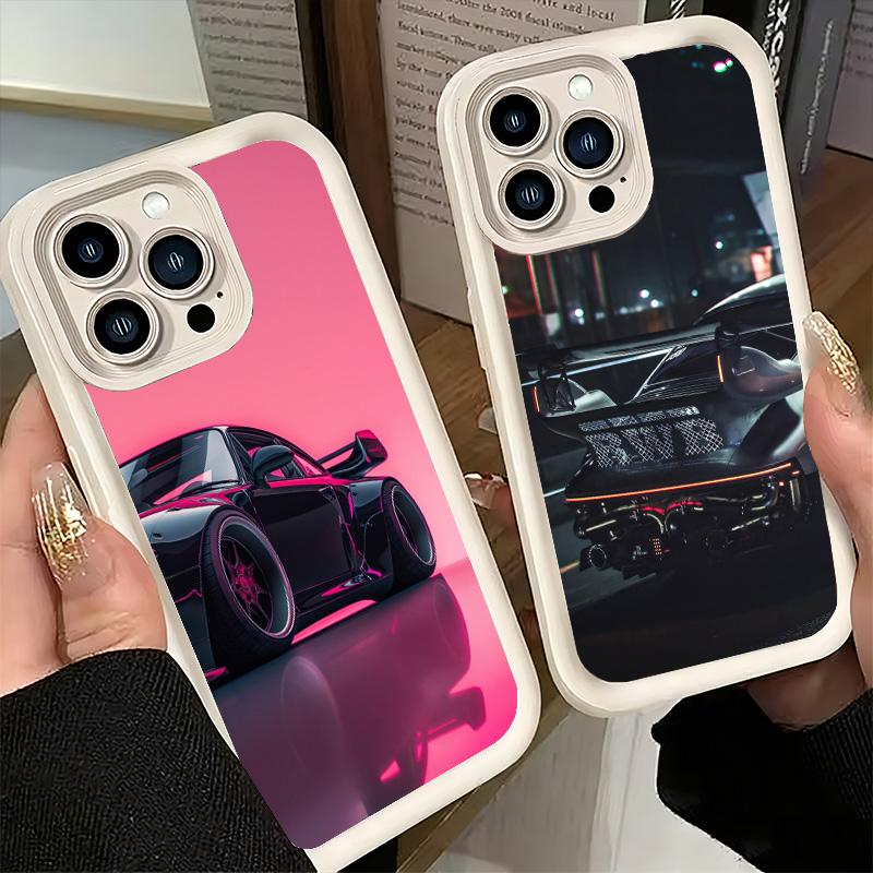 Phone Case for iPhone 17 Air 16E 15 16 Pro Max Sports Car RWB Cool Cover 14 Plus 13 12 Mini Soft Shell Silicone Fundas