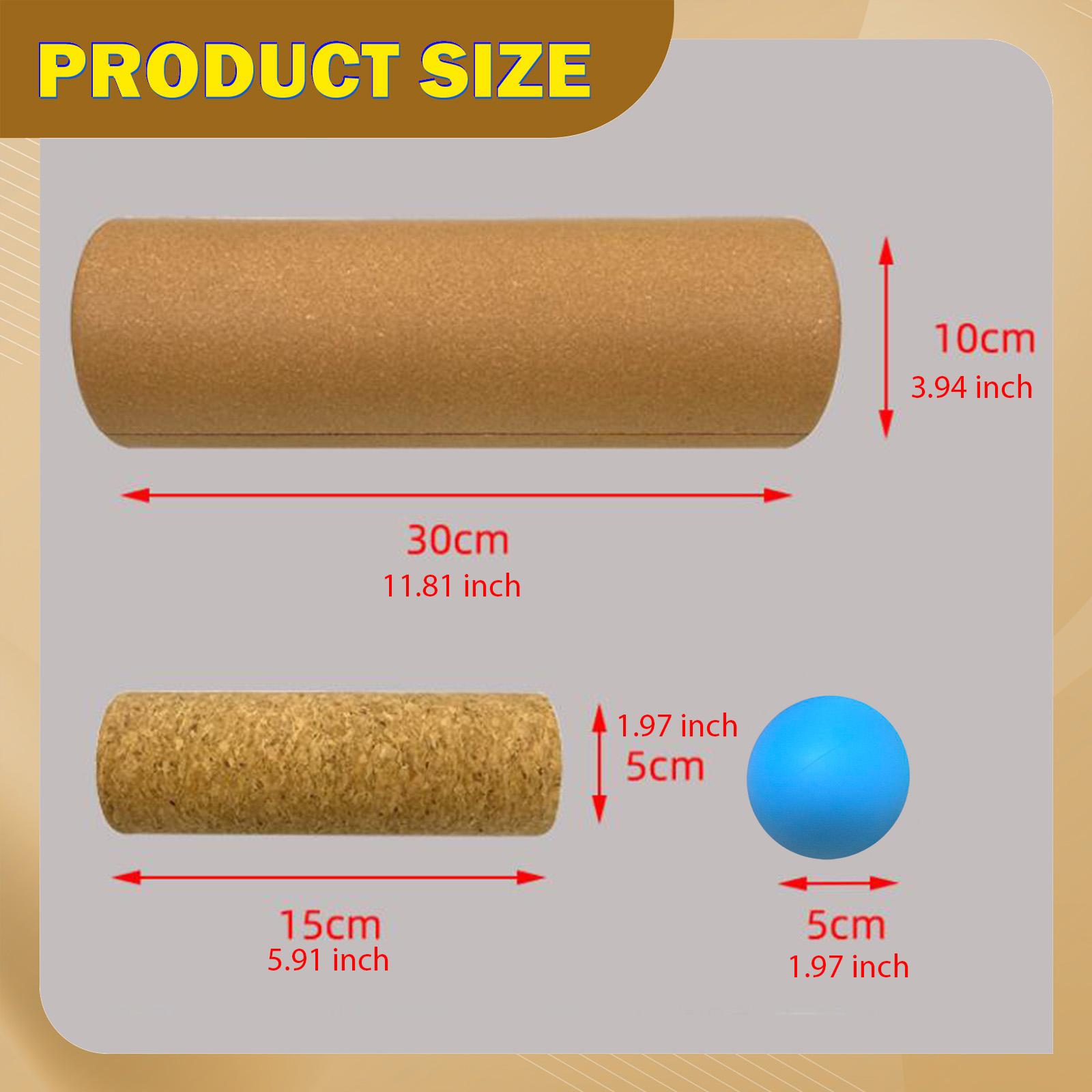 Cork Balance Board Yoga Roller Massage Ball Foot Strengthener Ankle Stability Trainer Ankle Stability Trainer Core Strength