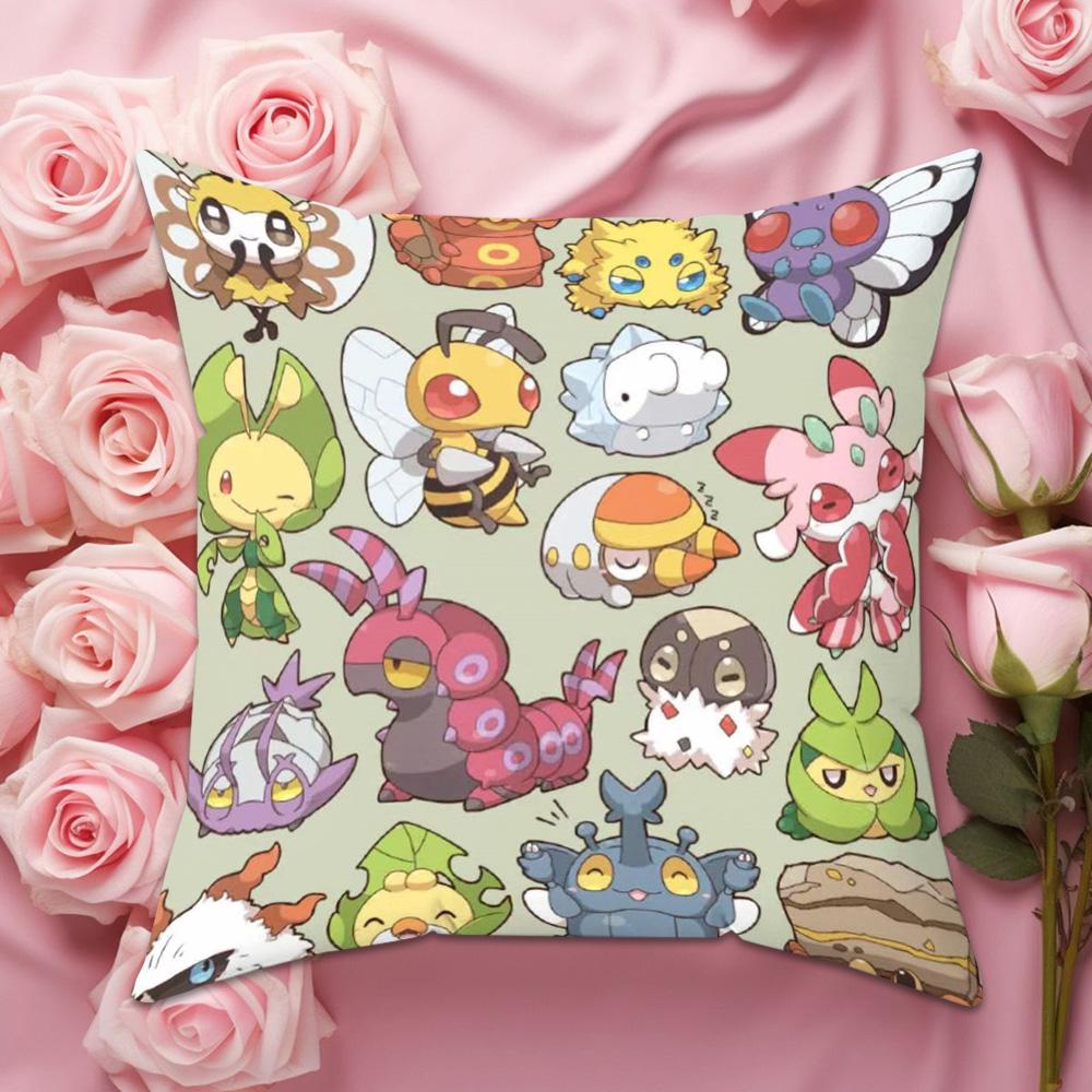 Pokmon Decorative Sofa Cushion Cover 45X45Cm Pillow Case Pillowcase 45X45 Room Decorating Items Home Decor Couch Pillows Covers
