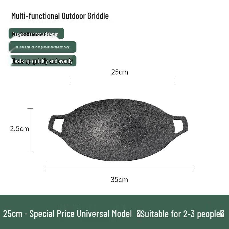 Korean Maifan Stone Non-stick BBQ Grill Pan for Camping and Home Use