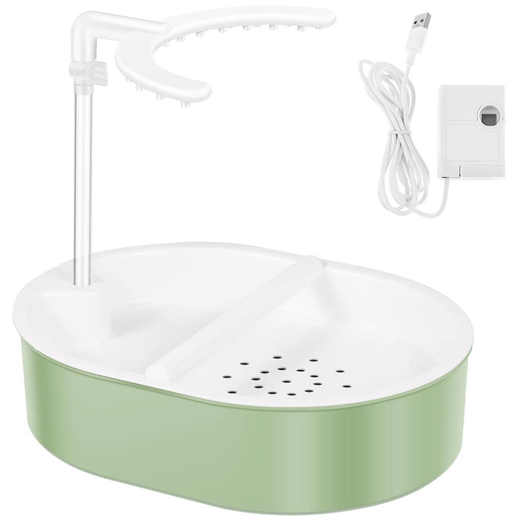 Bird Automatic Shower Parrot Pet Bath Cage Basin USB Electric Circulating Water Bird Bathtub for Lovebird Cockatiel Birds Toy