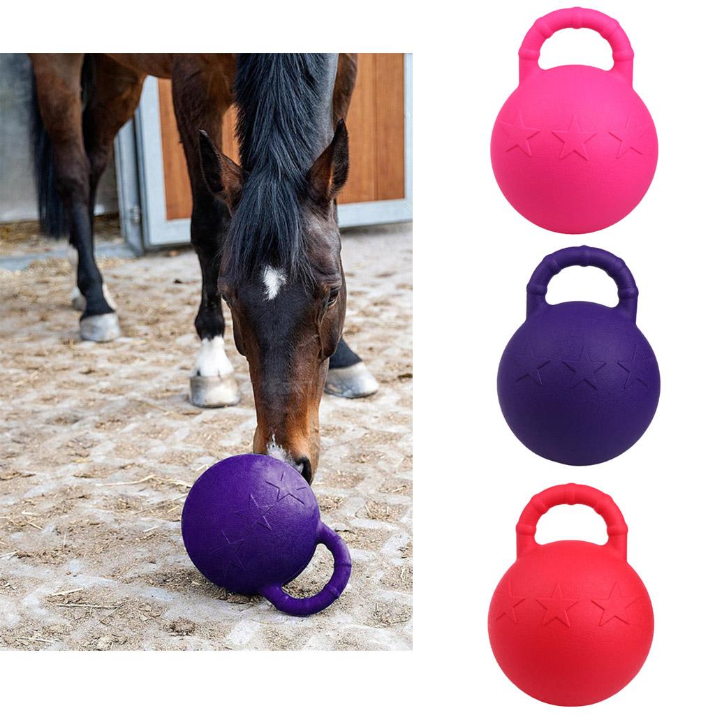 Rubber Equine Chew Jolly Ball 25cm Horse Pony Dogs Soccer Ball Play Toy