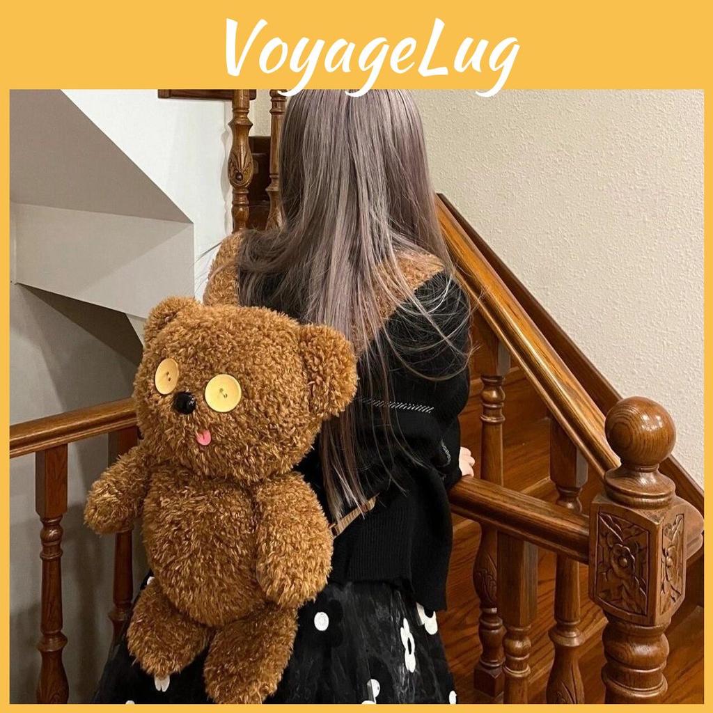 Universal Studios Cartoon Tim Bear Plush Backpack With Storage For Daily Use And Gift Ideas