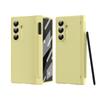 Matte Candy Color With Pen Slot Case for Samsung Galaxy Z Fold 7 6  4 3 Fold7 Screen Protector Film Hard PC Shockproof Cover