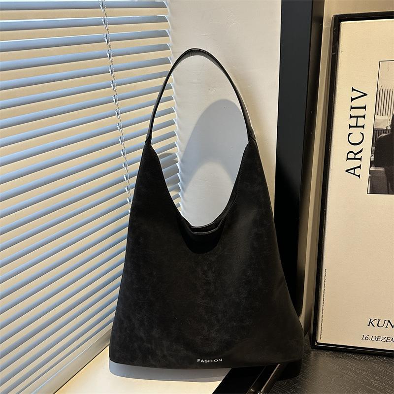 Large-capacity Textured Tote Bag - Simple, Fashionable and Casual Shoulder Bag