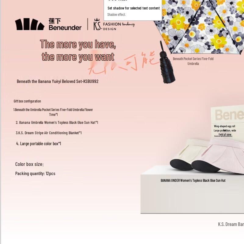 

Beneunder Beloved UV Protection 3-Piece Set