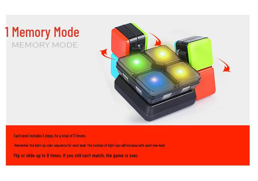 Interactive Transformable Rubik's Cube: Light-Up Sound-Making Educational Parent-Child Toy