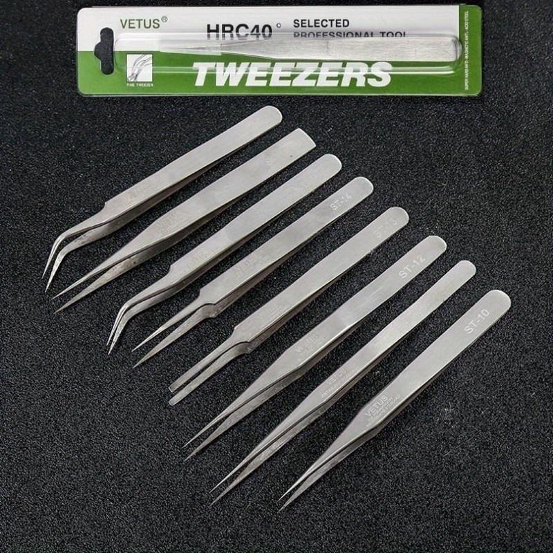 1pc Eyebrow Tweezer False Eyelash Extension Tools Hyperfine High Precision Anti Acid Tweezers