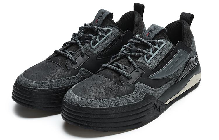 Men's Sneakers FILA PALA Fabric Low top Skateboard Shoes Men's Black Contour Gray