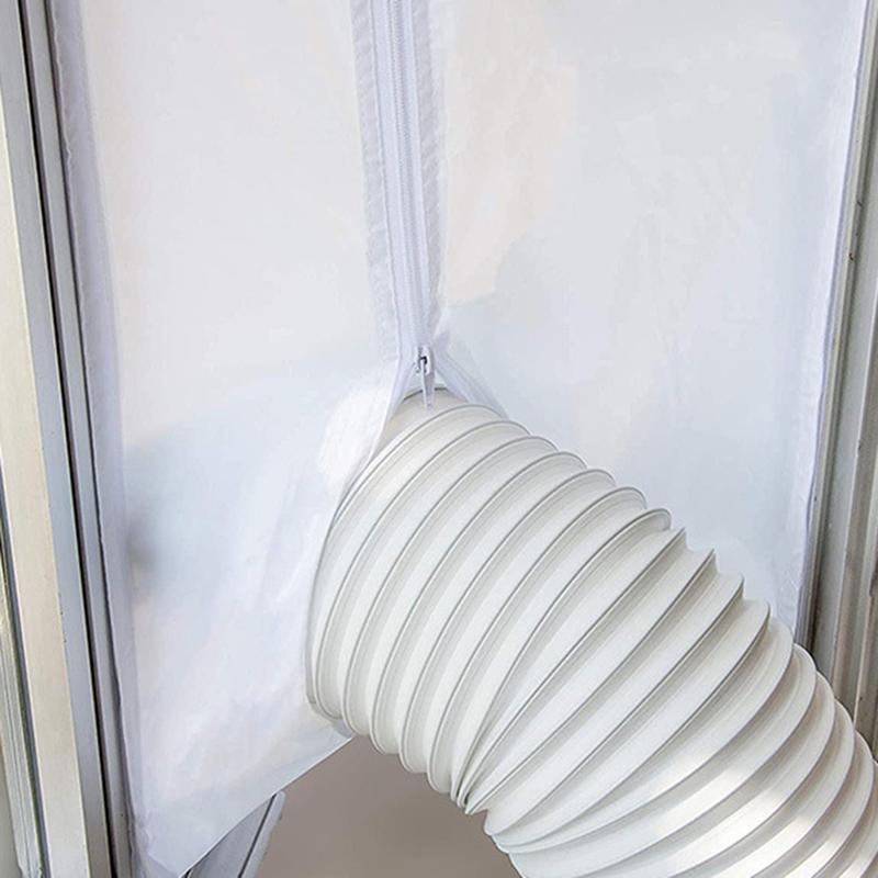 500cm Polyester Portable Air Conditioner Window Sealing Cloth Mobile Air Conditioner Kit Effective Warm Air Blockage