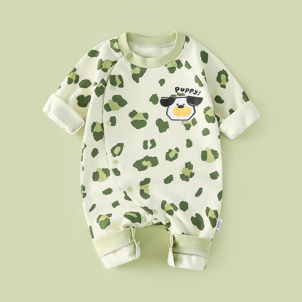 Newborn Unisex Cotton Rompers: Long Sleeve Onesies for Spring & Autumn
