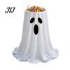 Outdoor Halloween Display Ghost Candy Bowl, Adjustable Height Large Holder, Trick or Snack Bowl Treat Standing Storage Dish for Porch Lawn Garden