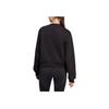 Adidas Loose Letter Print Round Neck Long Sleeve Sweatshirt Women Sweatshirt Black HR9172