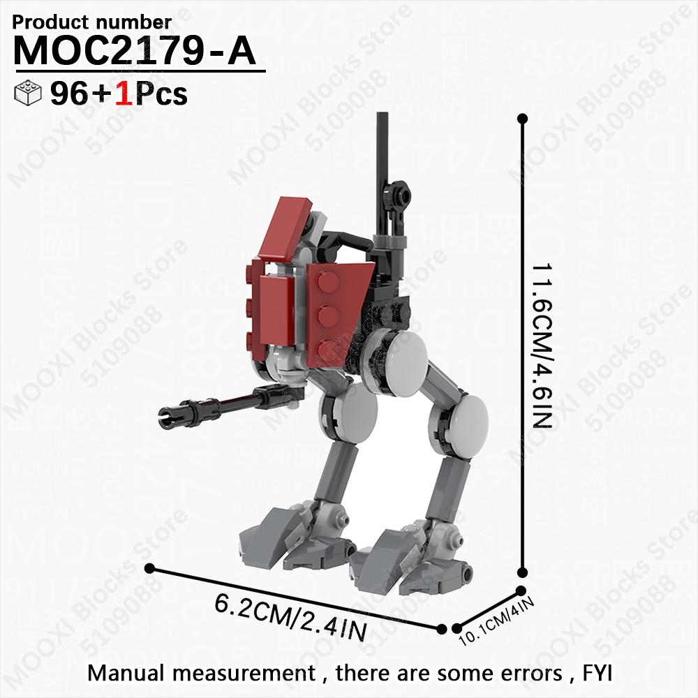 MOOXI Star Wars Mech Veicolo Cannone Carro Armato Armi Nave da Trasporto Soldati Modello Mattoncini Fai da Te Blocchi da Costruzione Assemblati Giocattolo per Bambini