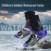 Teen Waterproof Hiking Socks: Ideal for Outdoor Adventures, Stream Crossing, Wading, Boating, and Mountaineering—Windproof & Sandproof.