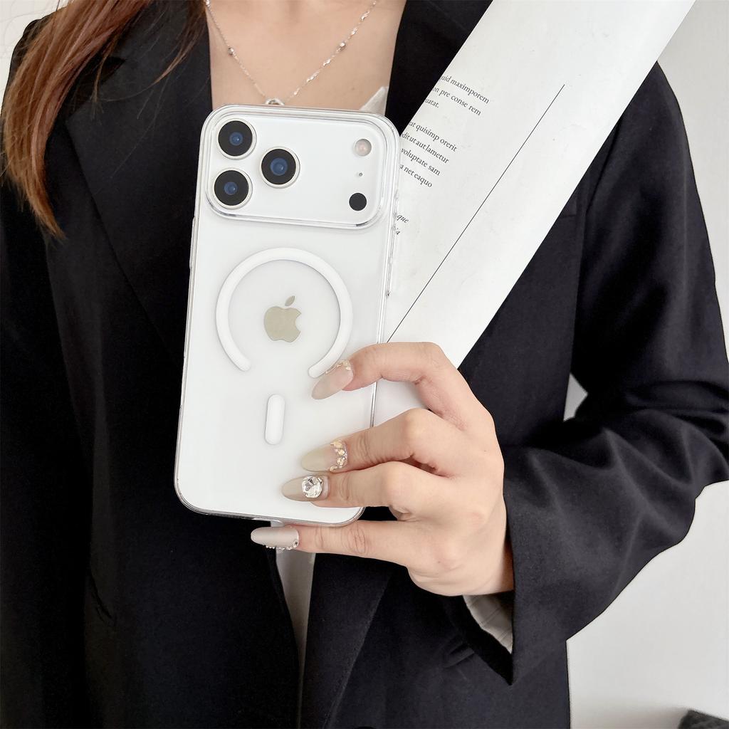 Für iPhone 17 Pro Max Kristallklare Hülle Kompatibel mit MagSafe Harte PC Handyhülle