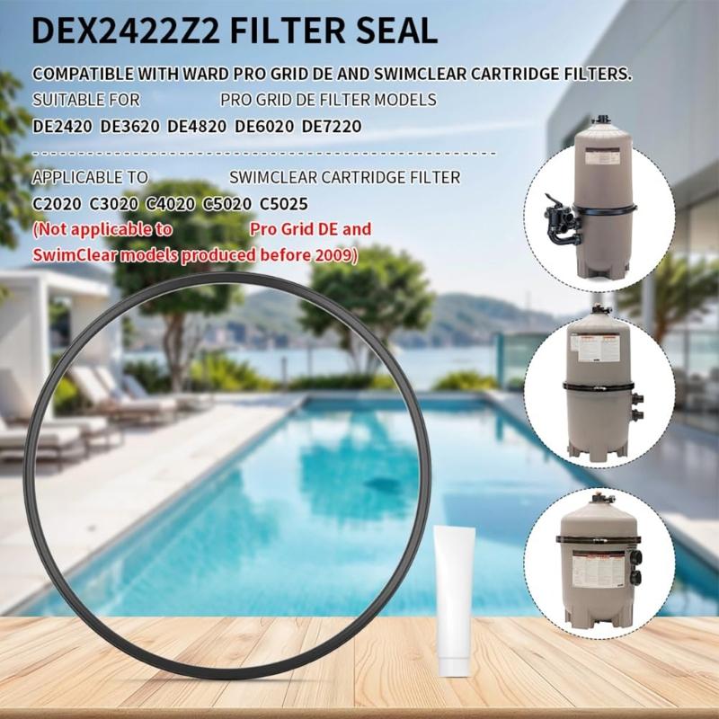 Rubber Filter Seal Gaskets Compatible for DE7220,C2020,Filters for Superior Leak Proof Performances and Cost Efficiency