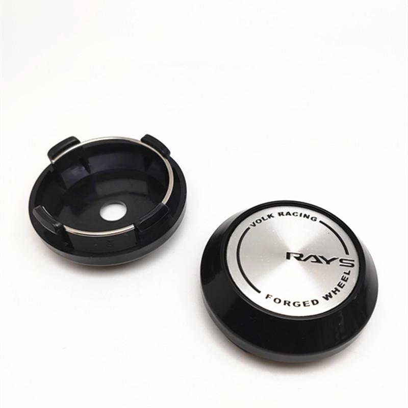 4pcs 64mm 57mm Rays Wheel Center Cap Hub Car Rims Cover Hubcaps Rims Japan Volk Emblem Badge Auto Styling Accessories