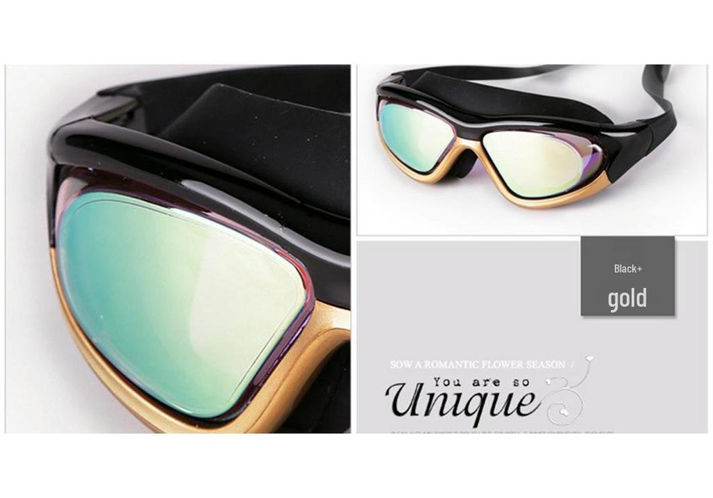 Unisex HD Colorful Anti-fog Waterproof Swim Goggles