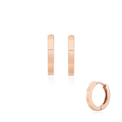Silver One-Touch Earrings Sc1436