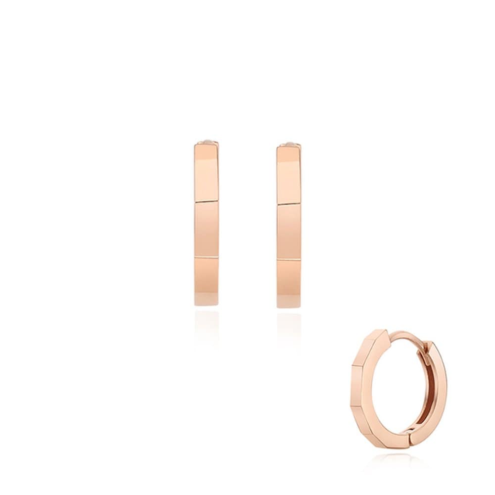 

[Stonehenge] Silver One-Touch Earrings Sc1436