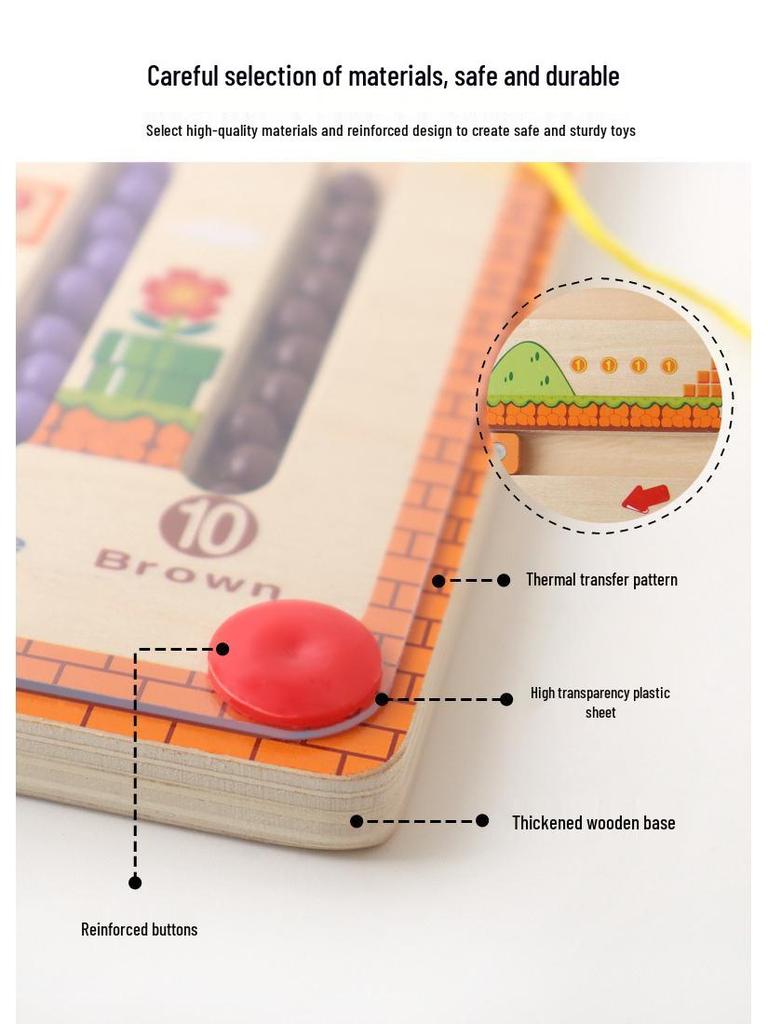 Magnetic Wooden Maze: Children's Number, Logic, and Cognition Toy