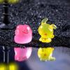 6Pcs/Set Pokemon Pikachu Anime Figures Cute Gengar Bulbasaur Luminous Toys For Children Kawaii Ornament Collection Charm Gift