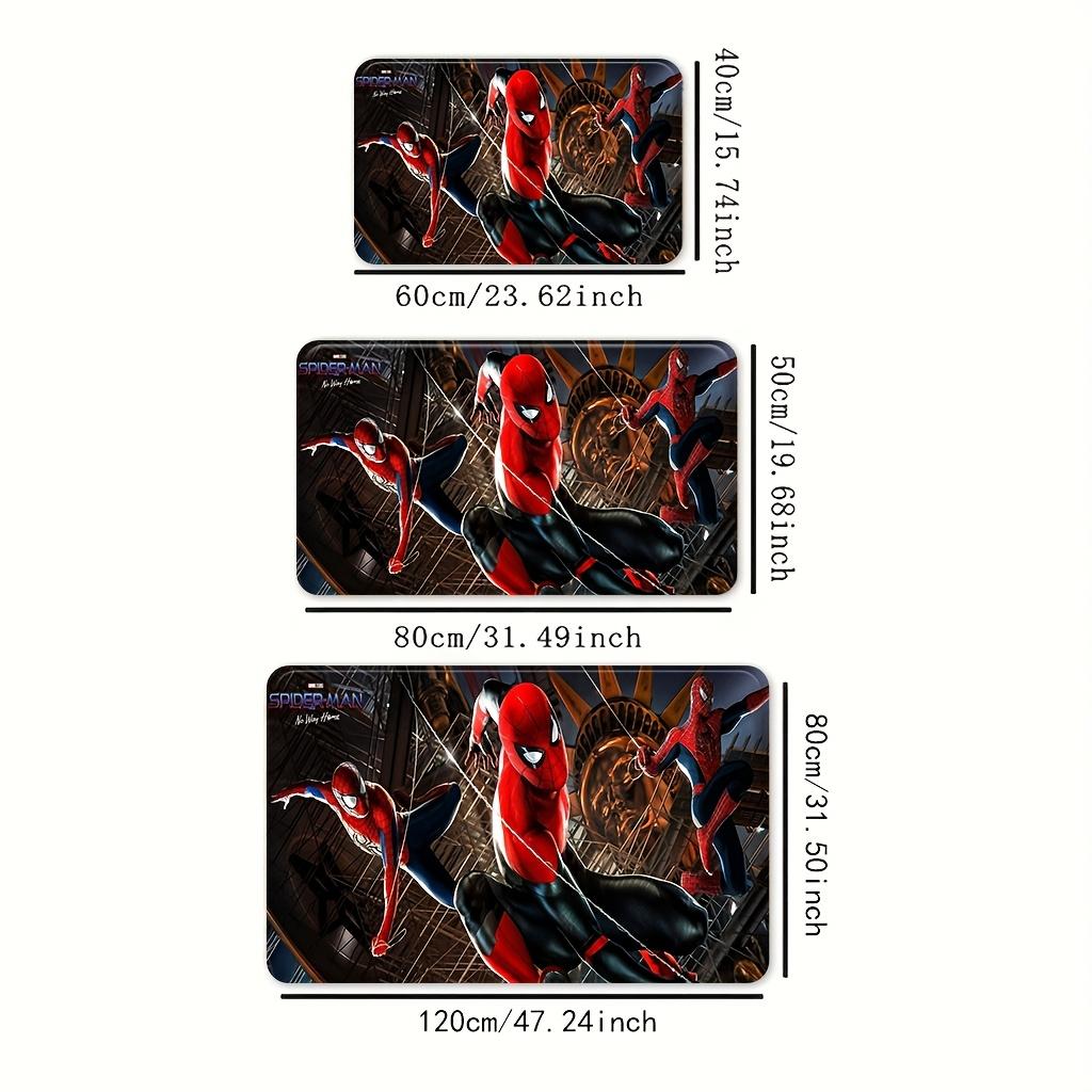 Marvel 1pc Cartoon Print Doormat,  Triple Pose City Web Dynamic Scene, Easy to Clean, Suitable for Home Entrances, Bathrooms,