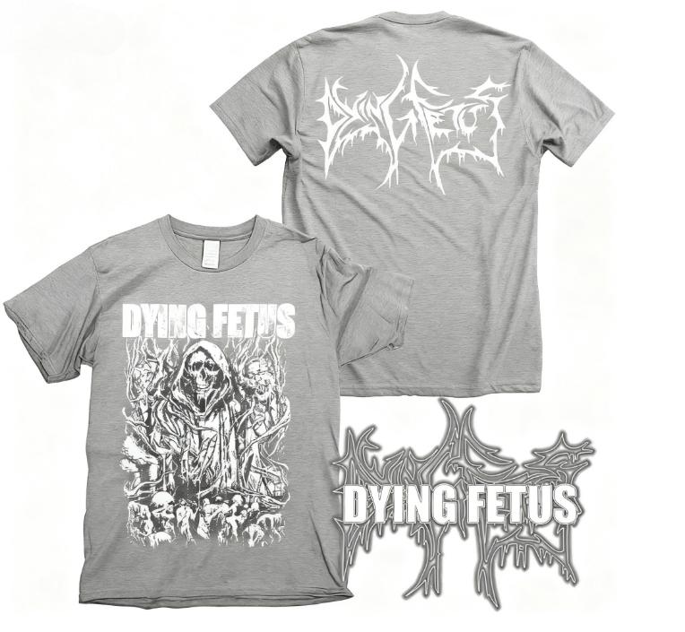 2025 Dying Fetus Metal Band 100% CottonT-Shirt Men Fashion Street Trend Short Sleeve Comfortable Loose Men's Clothing Y2k