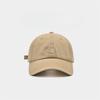 New Khaki Soft Top Baseball Cap Women's Face Showing Small Duckball Cap Men's Deep Top Gray Korean Hat