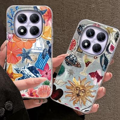 Seashell Starfish Case For Samsung A56 A16 A17 S24 S25 FE Xiaomi Redmi Note 14 13 Pro 14C A5 Huawei Honor 400 200 Lite Pro iPhone 16 Shockproof Cover