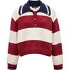 ONLY Women's Contrast Stripe Polo Knit Top