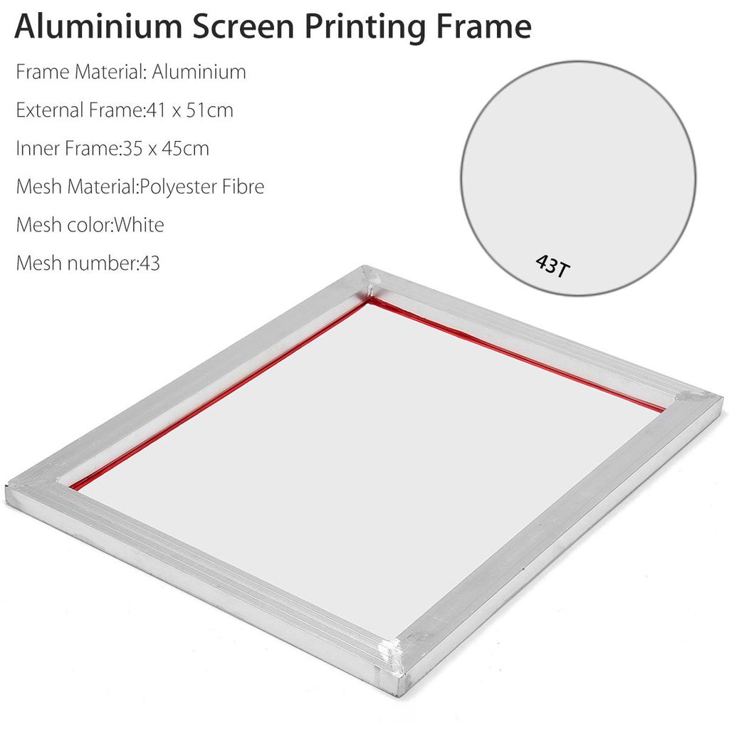 A3 Screen Printing Aluminum Frame 31X41Cm with White 43T Silk Print A3 Screen Printing Aluminum Frame 31X41Cm with White 43T Silk Print