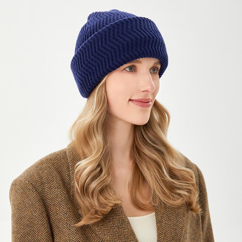 Niche Knitted Hat for Men and Women Trendy Autumn and Winter Warm Neck Protection Hood  Outdoor Cycling Windproof Woolen Hat