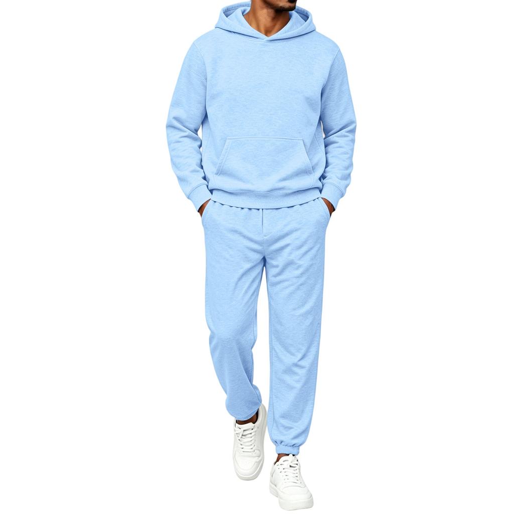 Ensemble à capuche 2 pièces pour homme - Survêtement décontracté pour le printemps, l'automne et le sport