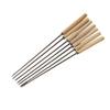 SMVP Wooden Handle Stainless Steel BBQ Skewers