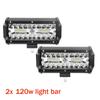 4/ 7 Inch 120W Combo Off Road Led Light Bars Spot Flood Beam for Work Driving Offroad Boat Car Tractor Truck 4x4 SUV ATV 12V 24V