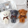 Pendant Ornaments Bag Pendant Stuffed Toy Siamese Bear Doll Bear Plush Toy Bear Plush Keychain