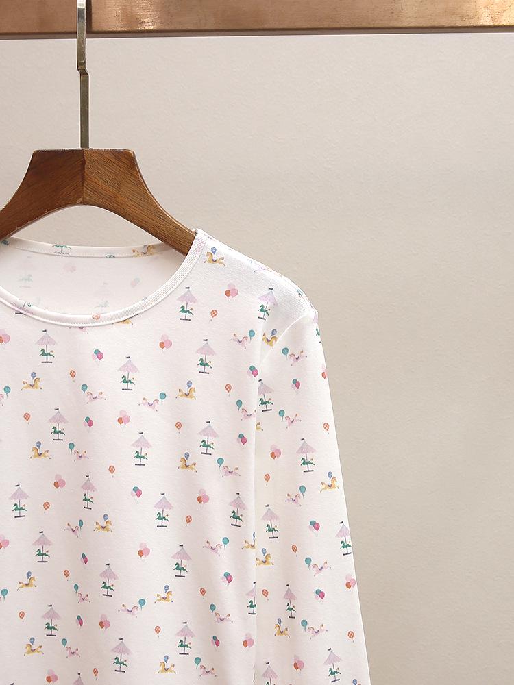 High-End Women's Casual Round Neck Print T-shirt - Slimming Spring New Arrival