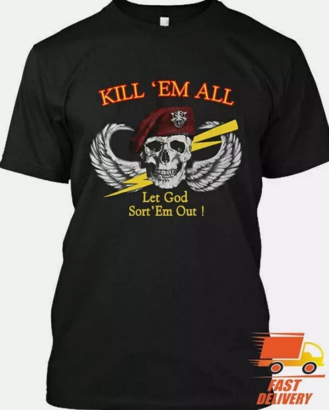 New Kill Em All Let God Sort Em Out 1985 T-SHIRT Unisex T-Shirt XXL