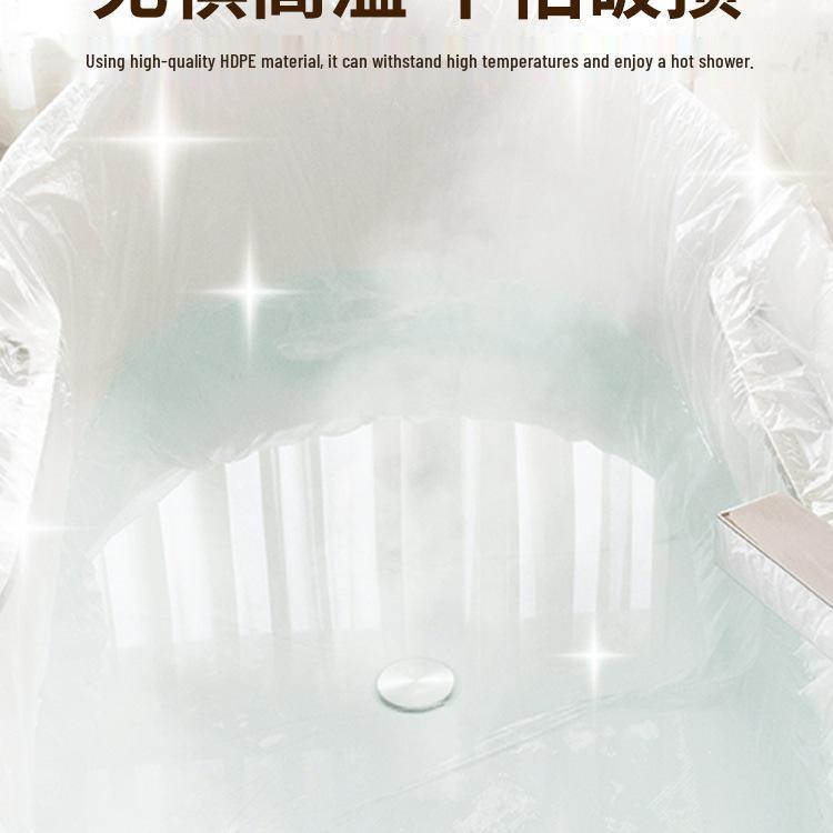 Gruba Jednorazowa Plastikowa Wkładka do Wanny - dla Dorosłych i Dzieci